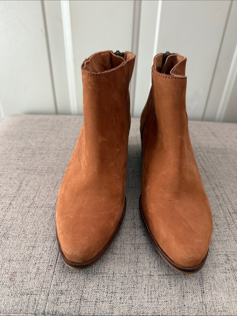 Women’s Top Shop Suede Ankle Boots in Chestnut Brown size 7